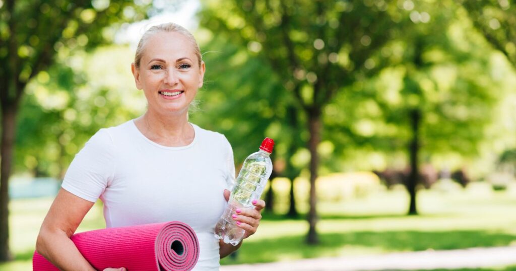 Treino em Academia ao Ar Livre na Primavera