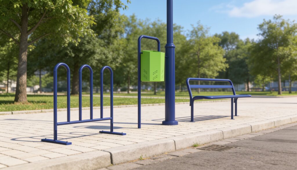 mobiliário urbano para área de lazer