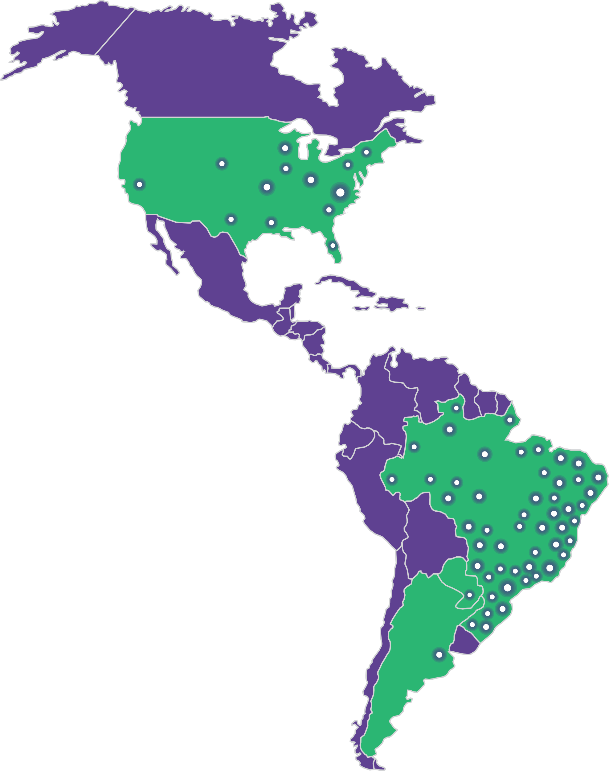 Mapa América Ginast